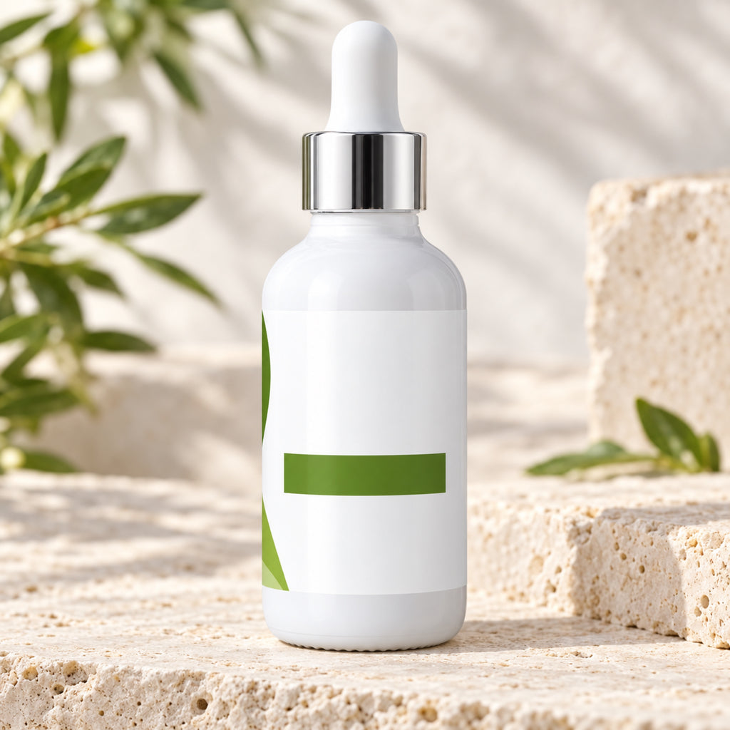 Unscented Skin Rescue facial oil; label lettering omitted in styled photo