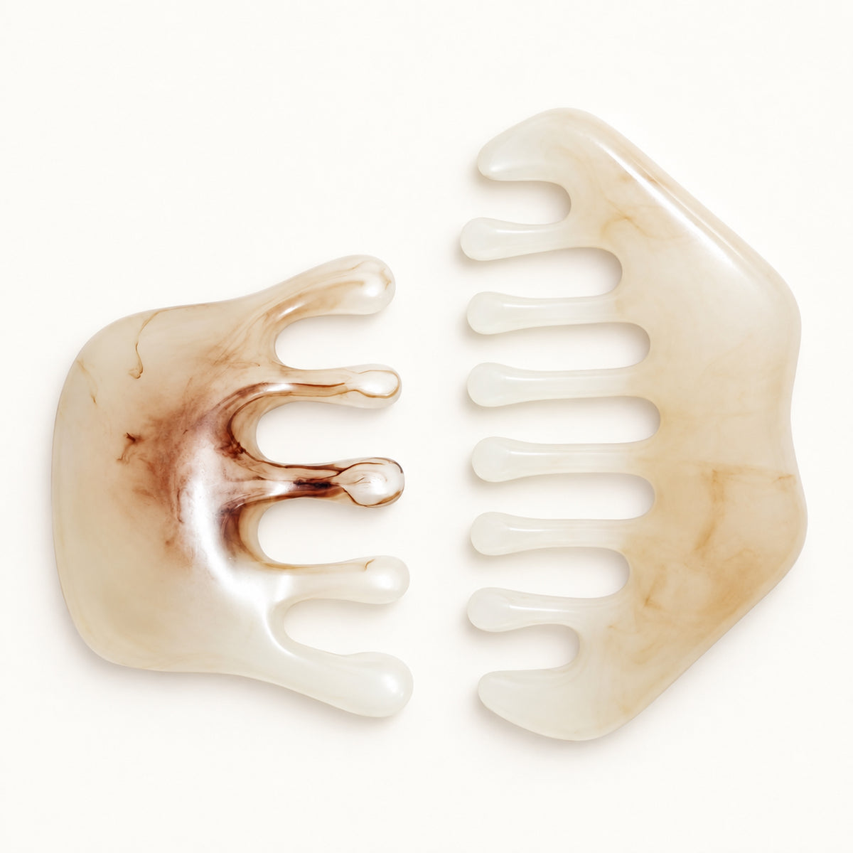 Gua Sha Scalp Massage Stone - White Marble