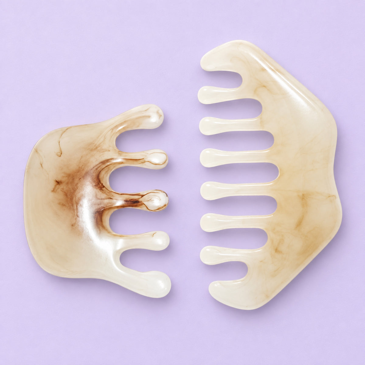 Gua Sha Scalp Massage Stone - White Marble