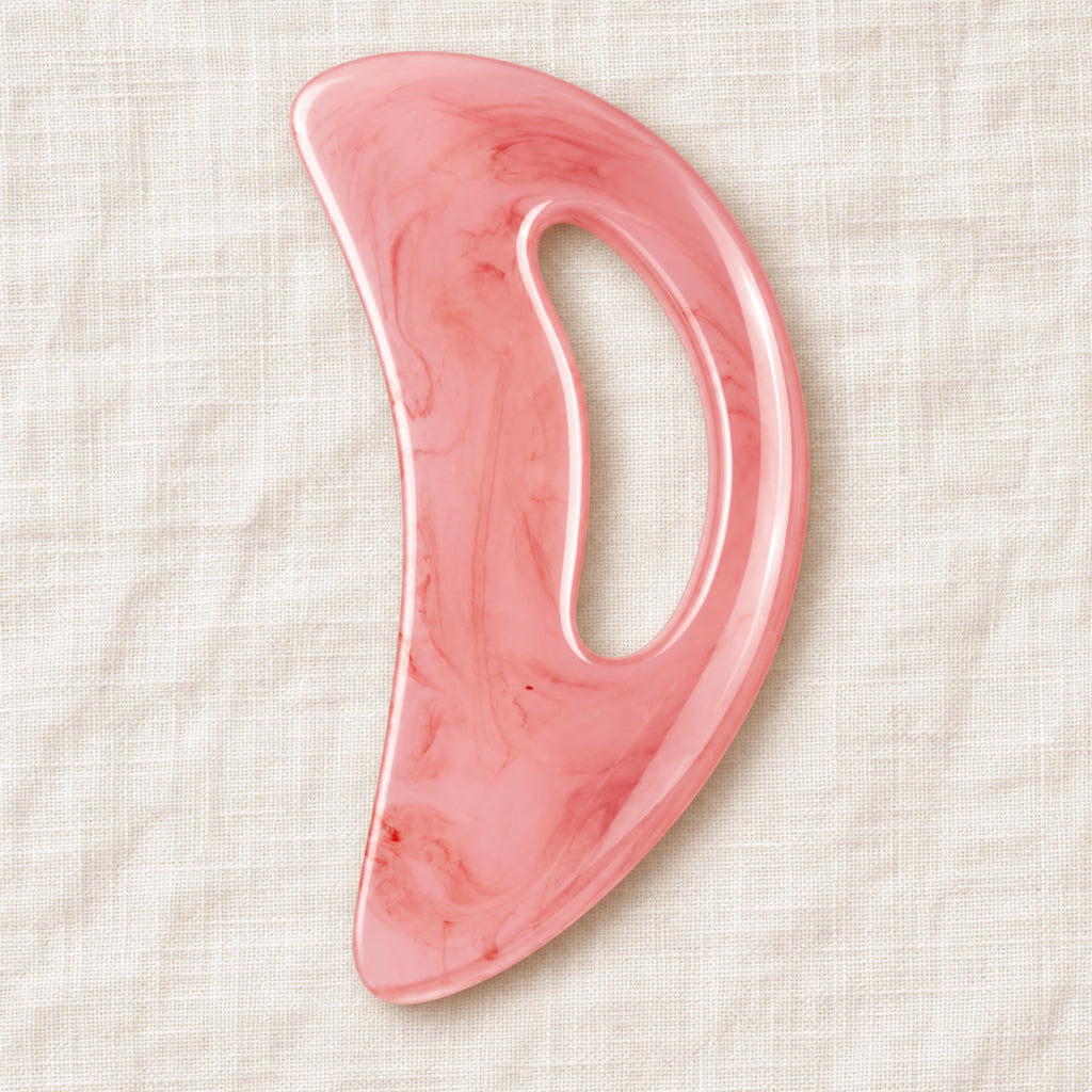Gua Sha Large Body Massage Stone - Pink