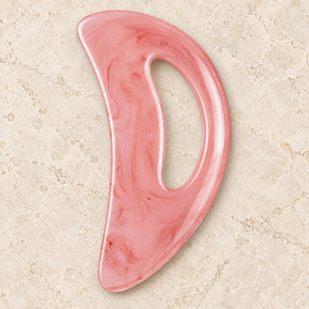 Gua Sha Large Body Massage Stone - Pink