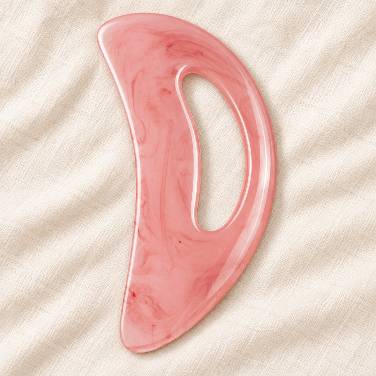 Gua Sha Large Body Massage Stone - Pink
