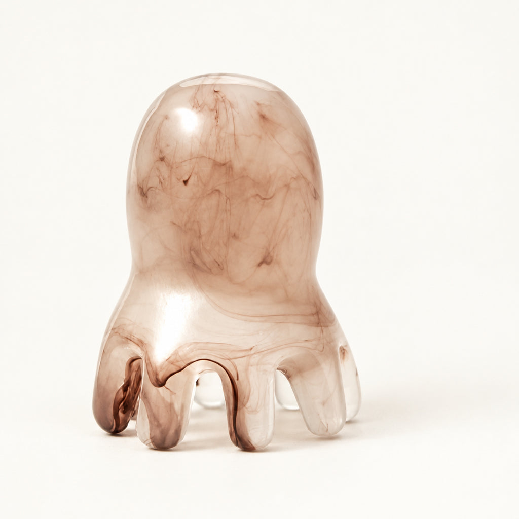 Gua Sha Head Massage Octopus Tool - White Marble